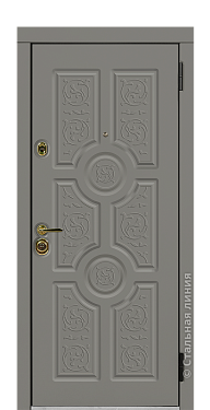 Входная дверь Версаче (вид снаружи) - купить в Хасавюрте